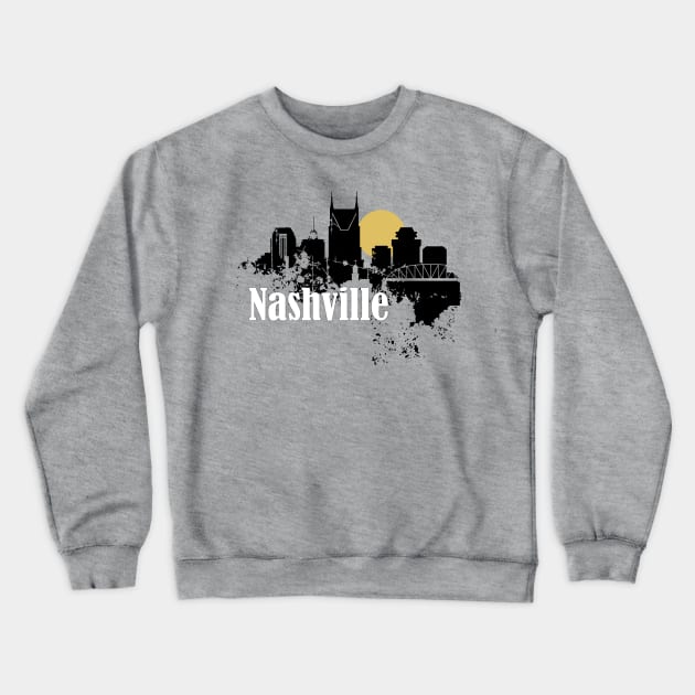 Nashville skyline Crewneck Sweatshirt by DimDom